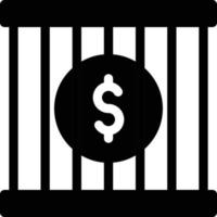 jail vector illustration on a background.Premium quality symbols. vector icons for concept and graphic design.