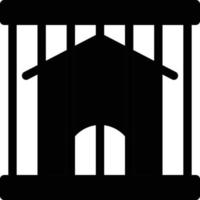 bank jail vector illustration on a background.Premium quality symbols. vector icons for concept and graphic design.