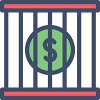 jail vector illustration on a background.Premium quality symbols. vector icons for concept and graphic design.