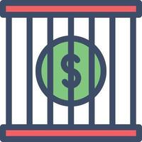 jail vector illustration on a background.Premium quality symbols. vector icons for concept and graphic design.