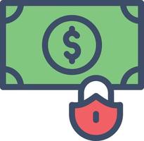 dollar lock vector illustration on a background.Premium quality symbols. vector icons for concept and graphic design.