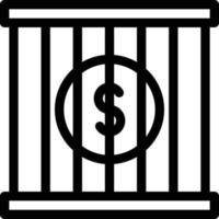 jail vector illustration on a background.Premium quality symbols. vector icons for concept and graphic design.