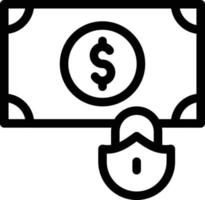 ilustración de vector de bloqueo de dólar en un fondo. símbolos de calidad premium. iconos vectoriales para concepto y diseño gráfico.