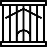 house jail vector illustration on a background.Premium quality symbols. vector icons for concept and graphic design.