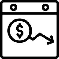 ilustración de vector de dólar de página web en un fondo. símbolos de calidad premium. iconos vectoriales para concepto y diseño gráfico.