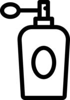 Ilustración de vector de perfume en un fondo. Símbolos de calidad premium. iconos vectoriales para concepto y diseño gráfico.