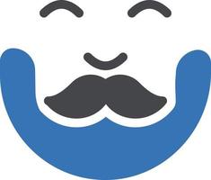 mustache vector illustration on a background.Premium quality symbols. vector icons for concept and graphic design.