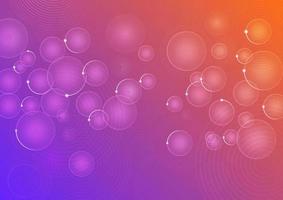 Circle abstract gradient background vector