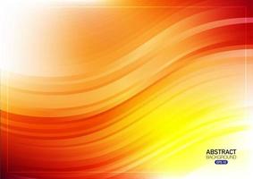 Abstract wave orange background vector