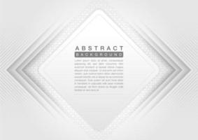 Grey and white geometric abstract background vector