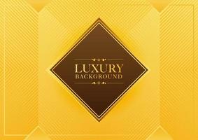 Golden luxury with frame abstract background vector