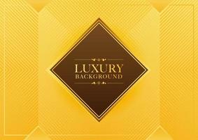 Golden luxury with frame abstract background vector