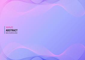 Line wave color gradient abstract background vector