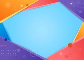 Geometric multicolor gradient background vector