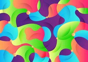 Colorful abstract geometric with color gradient background vector