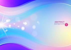 Dynamic shapes bokeh with gradient background vector