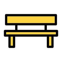 bench vector illustration on a background.Premium quality symbols. vector icons for concept and graphic design.