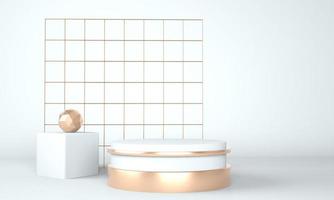 3d abstract background, mock up scene geometry shape podium for product display, 3d illustration. photo