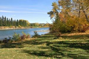 colores de otoño junto al río foto