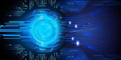 Blue eye cyber circuit future technology concept background vector