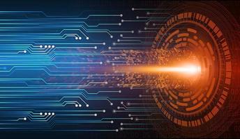 eye cyber circuit future technology concept background vector