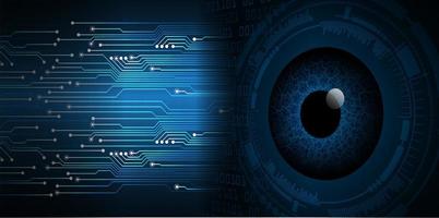 eye cyber circuit future technology concept background vector
