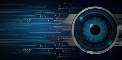 eye cyber circuit future technology concept background vector