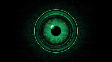 Blue eye cyber circuit future technology concept background vector