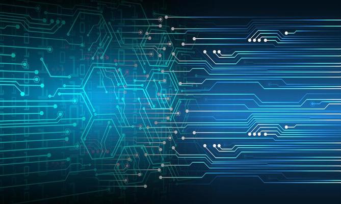 cyber circuit future technology concept background