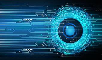 eye cyber circuit future technology concept background vector