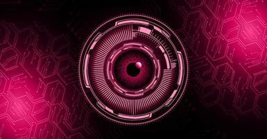 Blue eye cyber circuit future technology concept background vector