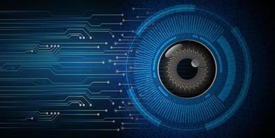 eye cyber circuit future technology concept background vector