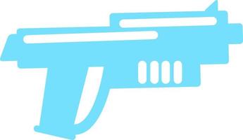 Futuristic gun semi flat color vector object