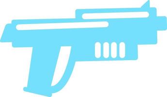 Futuristic gun semi flat color vector object