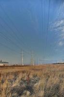 Power Lines against a Prairie Sky photo