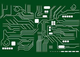 tecnología línea circuito mainboard computadora processcor fondo vector ilustración