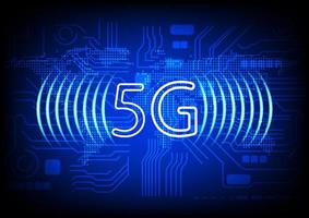 image graphics technology 5G network world global network concept networking connection technology vector illustration