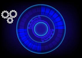 digital abstract background circle style glow hitech technology network futuristic vector illustration