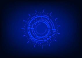 graphics design circle cog glow concept hitech technology network connection future futurist connection communication vector illustration