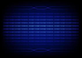 graphics design concept Binary code assigns 0 1 from binary number system technology circuit vector illustration