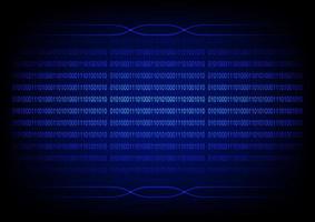 graphics design concept Binary code assigns 0 1 from binary number system technology circuit vector illustration