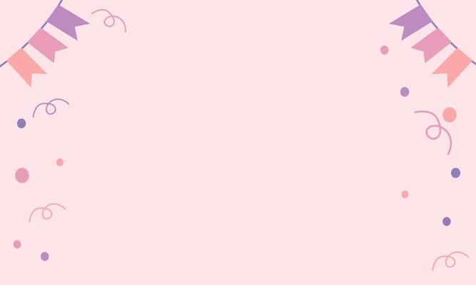 Soft Pastel Birthday Background with Copy Space Area