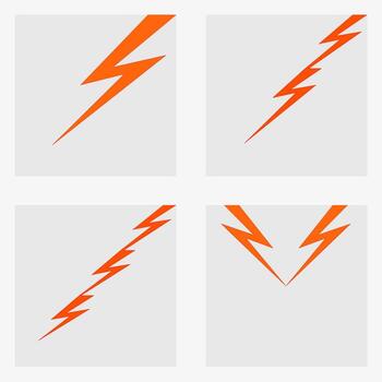 Ilustración de vector de fondo abstracto de elemento de icono electrónico de perno de trueno