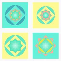 Mosaic geometric decoration abstract background vector illustration