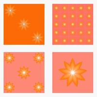 Stars icon element abstract background pattern vector illustration