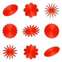 Set of star icons shape abstract background textured vector illustration