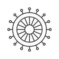 Straight pins set linear icon. Thin line illustration. Contour symbol. Vector isolated outline drawing