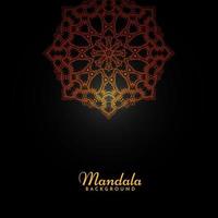 Decorative background with stylish mandala design ornament pattern vector