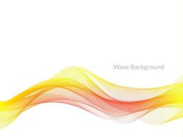 colorful wave style smooth modern background vector