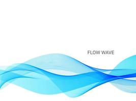 Abstract stylish smooth modern blue wave pattern background vector